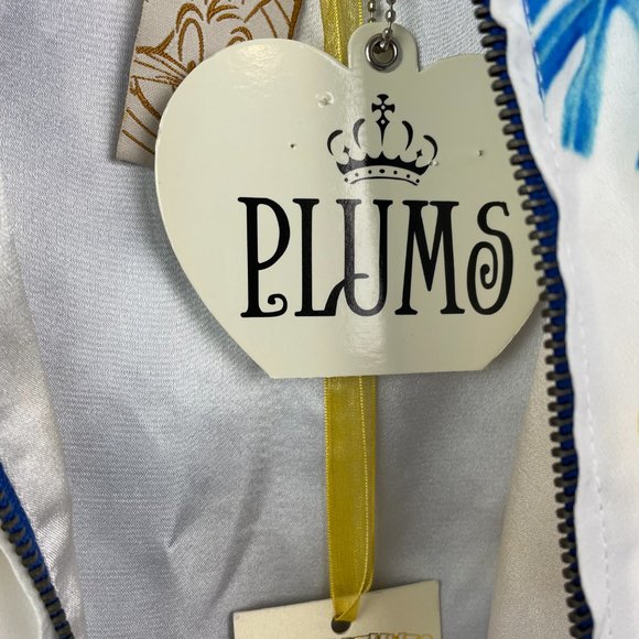 Plums Looney Tunes Jacket Womens XS Blue Tweety Bird Bomber Full Zip Front - Picture 6 of 11